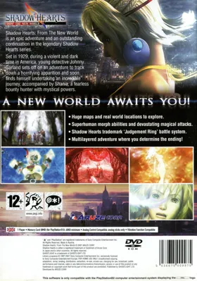 Shadow Hearts - From the New World (Japan) box cover back